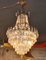 Lámpara de araña vintage de cristal, años 40, Imagen 2