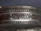 Große antike gravierte Schale aus verzinntem Kupfer, 1890er 12