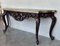 Large French Regency Carved Console Table in Walnut with Tilted Edges, 1920 5