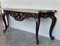 Large French Regency Carved Console Table in Walnut with Tilted Edges, 1920, Image 5