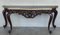 Large French Regency Carved Console Table in Walnut with Tilted Edges, 1920 3