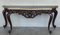 Large French Regency Carved Console Table in Walnut with Tilted Edges, 1920, Image 3