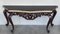 Large French Regency Carved Console Table in Walnut with Tilted Edges, 1920 2