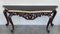 Large French Regency Carved Console Table in Walnut with Tilted Edges, 1920, Image 2