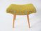 Repose-Pieds Mid-Century Jaune de West Slovak Furniture Races, 1960s 1