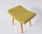 Poggiapiedi Mid-Century giallo di West Slovak Furniture Races, Cecoslovacchia, anni '60, Immagine 7