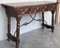 Vintage Barock Trestle Refektorium Schreibtisch aus Nussholz, 1920 3