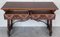 Vintage Baroque Trestle Refectory Desk in Walnut, 1920, Image 6