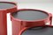 Italian Model 780 Nesting Tables in Red by Vico Magistretti for Cassina, Set of 4 6
