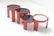 Italian Model 780 Nesting Tables in Red by Vico Magistretti for Cassina, Set of 4 7