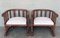 Spanish Hand Carved Chairs with Slatted Barrel Back, 1920, Set of 2, Image 2