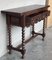 Vintage Catalan Spanish Console Table in Carved Walnut, 1920 5