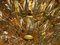 Lampadario in ottone placcato in oro e cristallo di Stilkronen, Italia, anni '70, Immagine 6