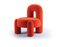 Fauteuil Marlon Orange par Dooq, Set de 4 2