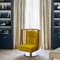 Gold Egoista Swivel Armchair by Dooq 3