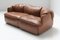 Confidential Sofa in Cognac Leather by Alberto Rosselli for Saporiti 12