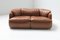 Confidential Sofa in Cognac Leather by Alberto Rosselli for Saporiti, Image 1