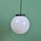 Round White Opaline Lamp, 1930s 1