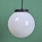 Round White Opaline Lamp, 1930s 3