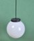 Round White Opaline Lamp, 1930s 6