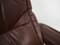 Danish Leather Swivel Armchair from Skippers, 1970s, Image 15