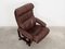 Danish Leather Swivel Armchair from Skippers, 1970s, Image 7