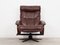 Danish Leather Swivel Armchair from Skippers, 1970s, Image 2