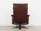 Danish Leather Swivel Armchair from Skippers, 1970s 5