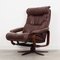 Danish Leather Swivel Armchair from Skippers, 1970s 1