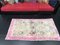 Small Beige and Pink Hand Knotted Wool Area Rug 4