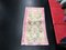 Small Beige and Pink Hand Knotted Wool Area Rug 2