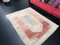 Antique Modern Red with Gray Faded Area Rug 5