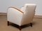 Swedish Art Deco White Bouclé and Walnut Club Chair, 1920s 7