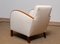 Swedish Art Deco White Bouclé and Walnut Club Chair, 1920s, Image 7