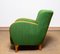 Club chair in lana verde e olmo nello stile di Fritz Hansen, anni '40, Immagine 9