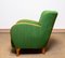 Green Wool and Elm Club Chair in the style of Fritz Hansen, 1940s 9