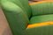 Club chair in lana verde e olmo nello stile di Fritz Hansen, anni '40, Immagine 4