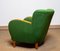 Club chair in lana verde e olmo nello stile di Fritz Hansen, anni '40, Immagine 8