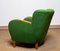 Green Wool and Elm Club Chair in the style of Fritz Hansen, 1940s 8