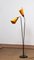 Swedish Black and Brass Double Shade Floor Lamp, 1940s, Image 10