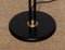 Swedish Black and Brass Double Shade Floor Lamp, 1940s, Image 2
