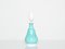 Turquoise Opal Glass Bottle Flacone with Stopper from Barovier & Toso, 1950s 1