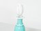 Turquoise Opal Glass Bottle Flacone with Stopper from Barovier & Toso, 1950s 7