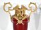 Louis XVI Kassetten aus Keramik & goldenem Metall, 1950er, 2er Set, 20. Jh 4
