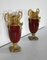 20th Century Louis XVI Ceramic and Golden Metal Cassolettes, 1950s, Set of 2 2