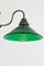 Lampada da tavolo regolabile con paralume in vetro verde, anni '60, Immagine 4