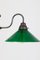 Adjustable Bank Table Lamp with Green Glass Shade, 1960s 8