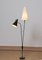 Black and Brass Floor Reading Lamp attributed to Hans Bergström for Attaljé Lyktan, 1950s, Image 2