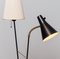 Black and Brass Floor Reading Lamp attributed to Hans Bergström for Attaljé Lyktan, 1950s, Image 6