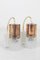 Vintage Copper Wall Lamps with Glass Shade, 1970s, Set of 2 1